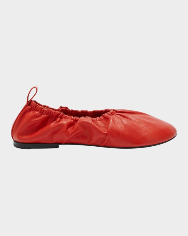 Lambskin Leather Ballerina Flats